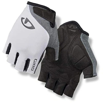 Image of Giro White Titanium 2018 Jagette Womens Fingerless Cycling Gloves
