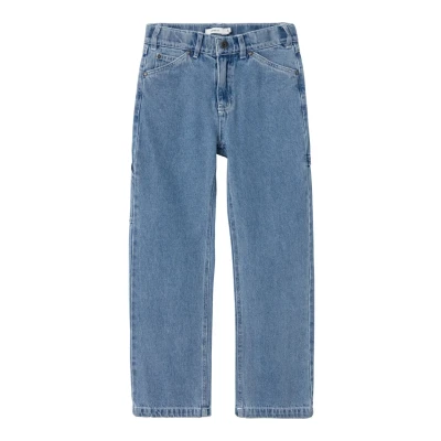 Image of Name it Nkmryan Straight leg jeans for kids, Size: 12y, Medium blue denim
