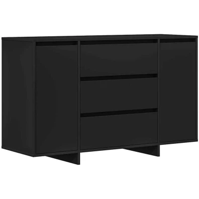 Image of vidaXL Sideboard Black 120x41x75 cm Engineered Wood