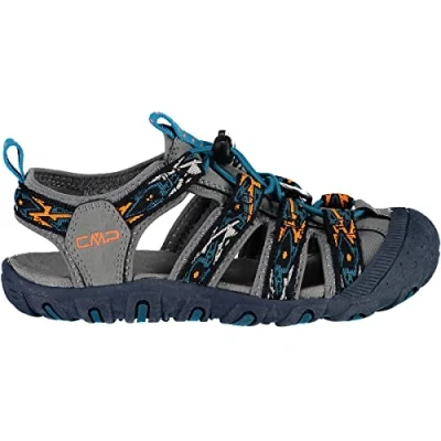 Image of CMP KIDS Sahiph Hiking Unisex Walking sandals for kids, Size: 11K, Antracite/cemento Imitation leather/ textile