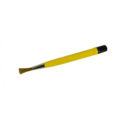 Image of 1 X BRASS Scratch Brush Bristles Clean Small Parts Coins etc
