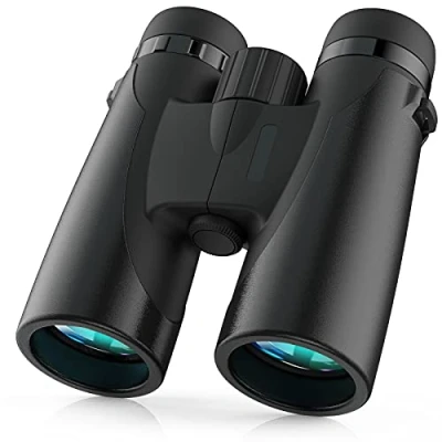 Image of Binoculars, Akake 12x42 Binoculars for Adults Birds Watching Hunting Compact Low Light Night Vision BAK4 Prism FMC Lens