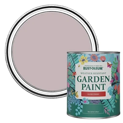 Image of Rust Oleum Purple Mould Resistant Garden Paint In Gloss Finish Lilac Wine 750ml