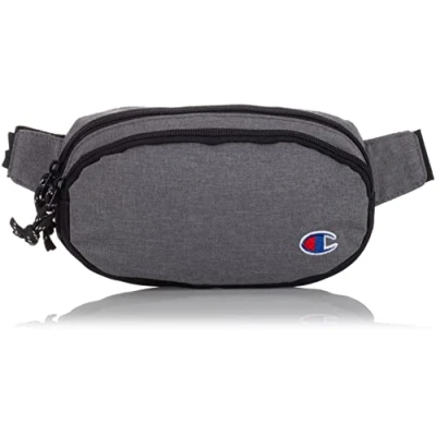 Image of Champion Unisex&#039;s Signal Fanny Waist Packs, Grey/Black, One Size