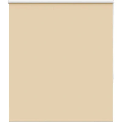Image of vidaXL Roller Blind Blackout Beige 120x150 cm Fabric Width 116.6 Polyester