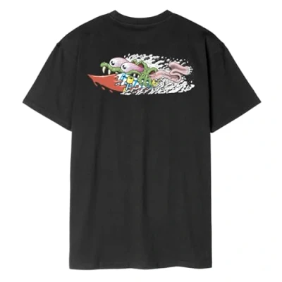 Image of Santa Cruz MEEK Concrete Slasher Unisex Print Tshirt, Size: Medium, Black