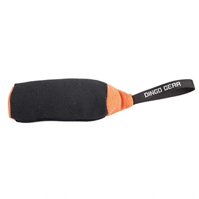 Image of DINGO GEAR Roller Bite Tug for Dog Training Work Sports Fun Orange S02786