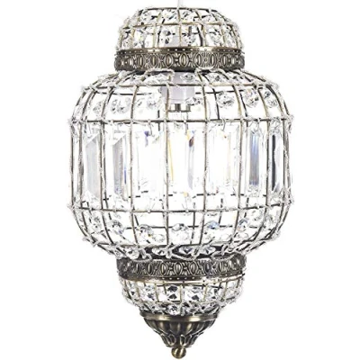 Image of Chandelier MORROCAN LANTERN Style Ceiling Light Shade Pendant Luxury Easy Fit Choose Design (Morroccan Antique Brass)