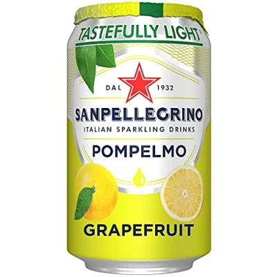 Image of San Pellegrino Sparkling Grapefruit Pompelmo Cans 24xcans