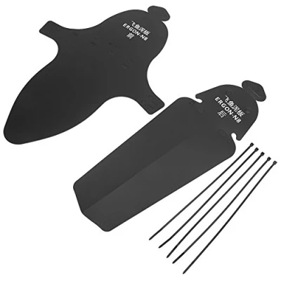 Image of VGEBY Bike Protection Mountain BMX Mudguard Plastic Tires Front &amp; Rear Wheel Fenders Set (Size : With Logo) Sportinggoods Bicycles And Spare Parts