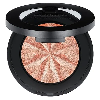 Image of bareMinerals Gen Nude Blushlighter Highlighting Blush 3.2g Peach Glow
