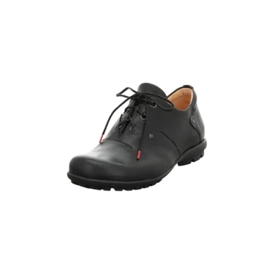 Image of Think! Herren KONG chromfrei gegerbte nachhaltige Halbschuhe, SCHWARZ 0000