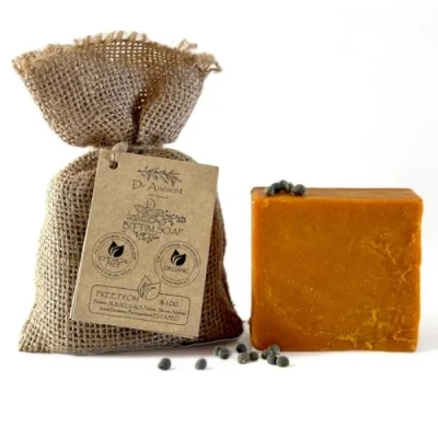 Image of Dr.Ancient Wild Pistacia Bittim Soap Bar Organic Natural Vegan Traditional Handmade Antique Anti Dandruff, Hair Loss, Antibacterial No Chemicals, Pure Soaps!