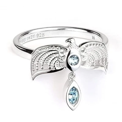 Image of Harry Potter Official Sterling Silver Diadem Ring Size Small