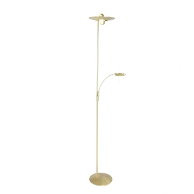 Image of Zenith Led Mother &amp; Child Lamp Brass Brushed, Plastic Matt