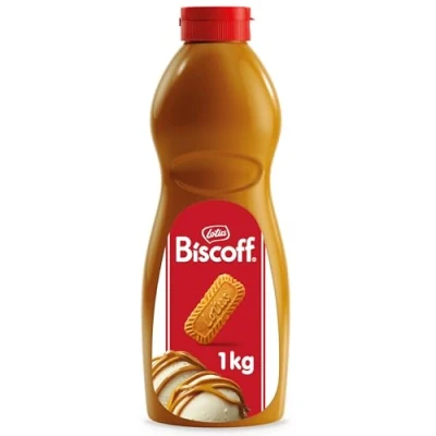Image of Biscoff Sweet Spread Topping Caramelised biscuit flavor Vegan No colours or added flavours 1L, Packaging May Vary
