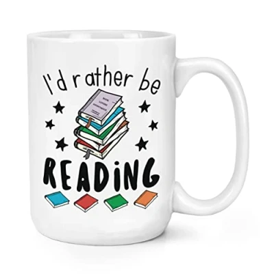 Image of I&#039;d Rather Be Reading 15oz Large Mug Cup