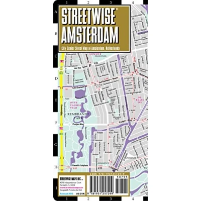 Image of Streetwise Amsterdam Map Laminated City Center Street of Amsterdam, Netherlands: Plan (Streetwise Maps)