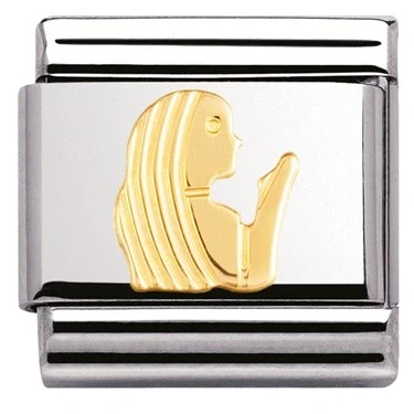 Image of Nomination Classic Gold Virgo Zodiac Charms