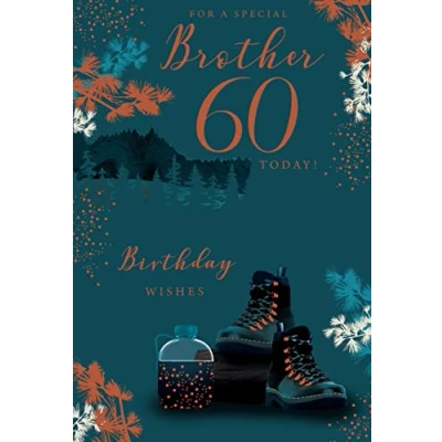 Image of To A Special Brother 60 60th Today Trekking Happy Birthday Card Lovely Verse