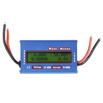 Image of Akozon Voltmeter Ammeter DC Power Analyser 0 100A Battery Monitor Meter 8 60V High Precision Watt Volt Amp Energy Analyzer Tool LCD Display for Cars RV Solar System