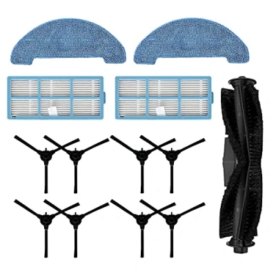 Image of NC Yooria Main Brush + Side Brushes Hepa Filter cleaning cloth mop rags for Muzili G9070 Vacuum robot Cleaner accessory 13Pcs/Pack