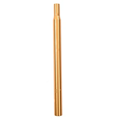 Image of OLD SCHOOL BMX MTB 28.6mm SPECIAL SEAT POST ALLOY ANODISED 16 SADDLE STEM GOLD