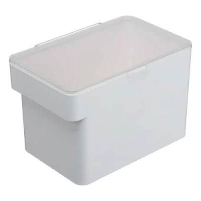 Image of YAMAZAKI 5611 TOWER Pet Food Container (3.5 KG), white, ABS Resin/Silicone, Minimalist, 30 x 19.7 19.2 cm