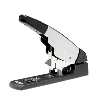 Image of Rexel Apollo Heavy Duty Stapler, 200 Sheet Capacity, Uses No.23/8 staples, Metal Body, Silver/Black, 2100921