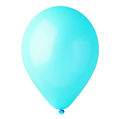 Image of Pack 100 balloons in natural latex Premium Quality G120 (Ø 33cm / 13&quot;), light blue