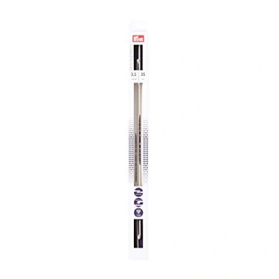 Image of Prym Single Point Ergonomic Knitting Pins/Needles (Pair) 3.5mm x 35cm Length, High performance Synthetic Material, Multi Colour, 38 4 1 cm