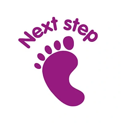 Image of SuperStickers &#039;Next Step&#039; Teacher Stamper for Marking in Purple Ink.