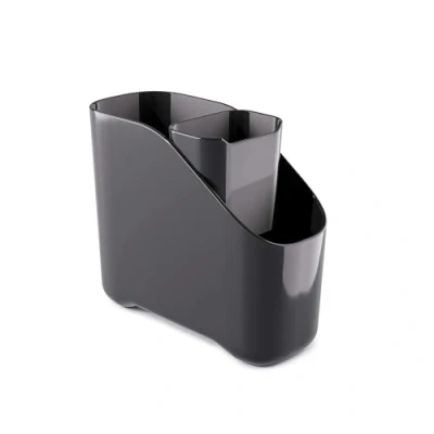 Image of Zeal Melamine Large Sink Tidy with Inner Bucket Dark Grey