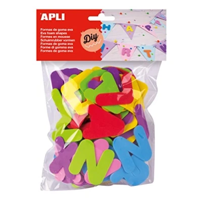 Image of Apli 218102 Eva Foam Letters Bag of 104 Units