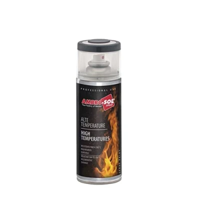 Image of Ambro Sol V400TEMP6 High Temperatures Enamel Spray Paint, Anthracite Grey