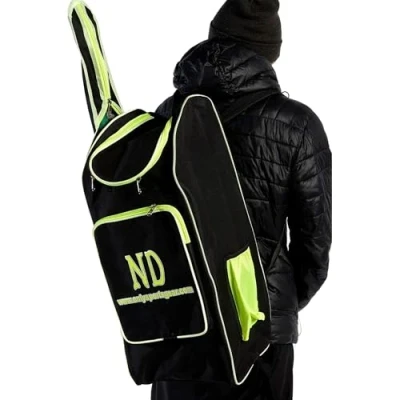 Image of ND Sports Cricket kit Bat Bag, Black Bag Pocket Set Badminton Racket Accessories (Medium Duffle Kit)
