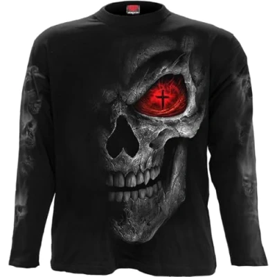 Image of Spiral Death Stare Longsleeve T Shirt Black XXL