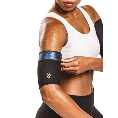 Image of Sweat Shaper Women’s Arm Trimmers, Compression Bands, Performance Sleeve black XXXL