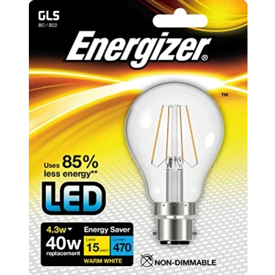 Image of 4.3W LED FILAMNT GLS B22 WW S9023