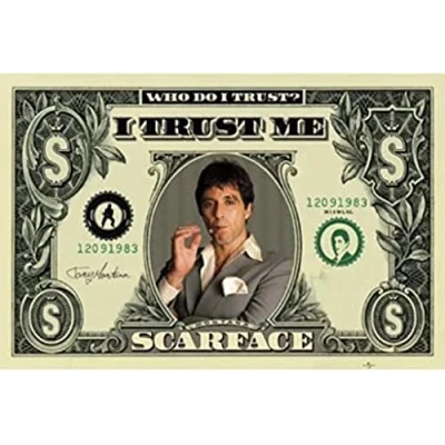 Image of Pyramid International Scarface Dollar Maxi Poster