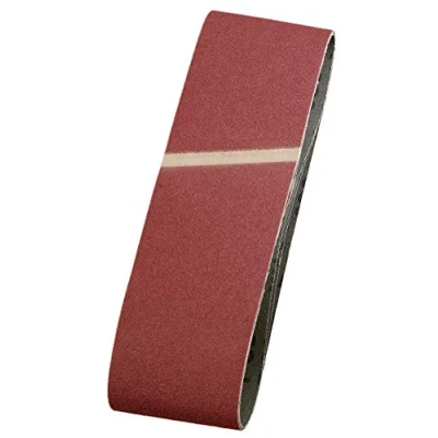 Image of kwb Abrasive Belts 75X533 Mm Made of High Grade Aluminium Oxide with Grit Size 40, Special Gluing and Flexible Cotton Fabric for Coarse Sanding Wood Metal