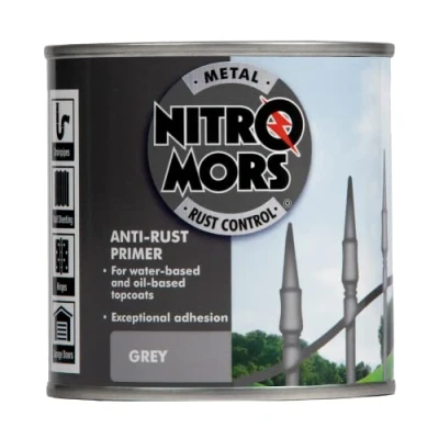 Image of Nitromors Anti Rust Primer, For Both Water &amp; Oil Based Topcoats, Grey, 250 ml