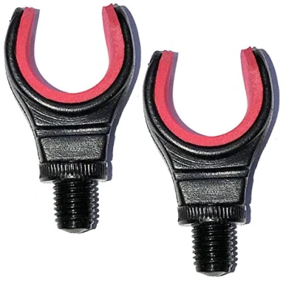 Image of Lidsters Carp Fishing Red U Rest Butt Pod Rod Rests Foam Grip Light Weight (6)