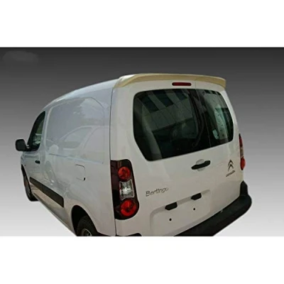 Image of AUTO STYLE A/430 Roof spoiler compatible with Citroën Berlingo &amp; Peugeot Partner 2008 2018 (Models 2 rear doors) (PU), black