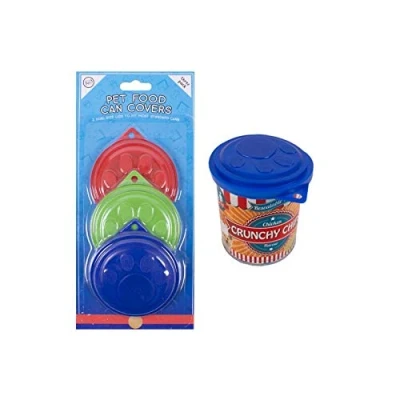 Image of World of pets &#039;Fred&#039;s Feeding&#039; Set 4 Pet Food Tin Covers Dual Size