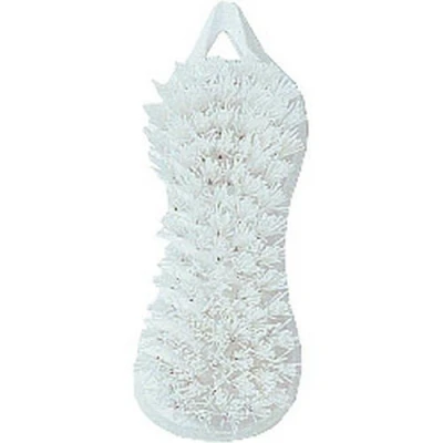 Image of Chef Aid Vegmate Cleaning Brush, White Plastic Vegetable Brush perfect for all Fruits and Vegetables scrubbing root vegatable Potatoes, BPA Free