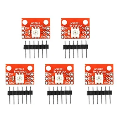 Image of WS2812 Breakout Module Board with Independent Color Control for 5050 RGB LED