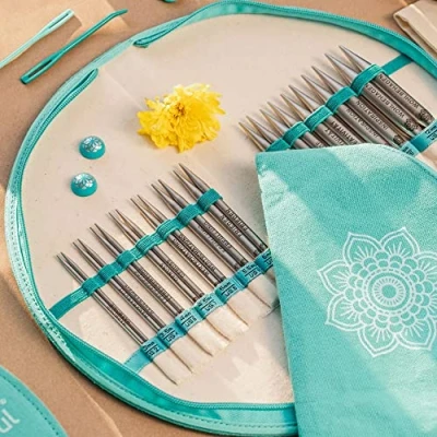 Image of KNITPRO Mindful Set Gratitude Stainless Steel Needle Tips + Accessories Item 36301DE German Edition