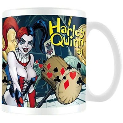 Image of DC Comics MG23389 Justice League &quot;Harley Quinn Number 1&quot; Ceramic Mug, Multi Colour