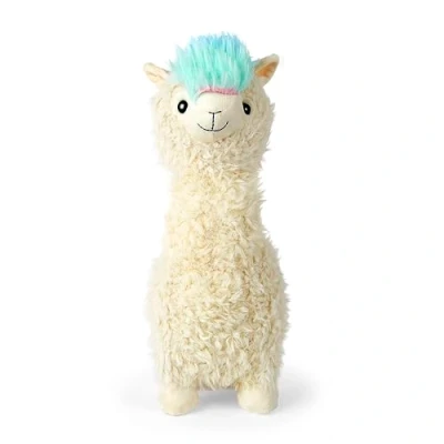 Image of Mousehouse Gifts Cute White Plush Llama Furry Animal Toy (Dims: 36x 18x 13cm)